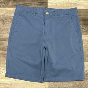 Bonobos Blue Mens 32 Standard Fit‎ Stretch Washed Twill Stretch 9" Chino Shorts